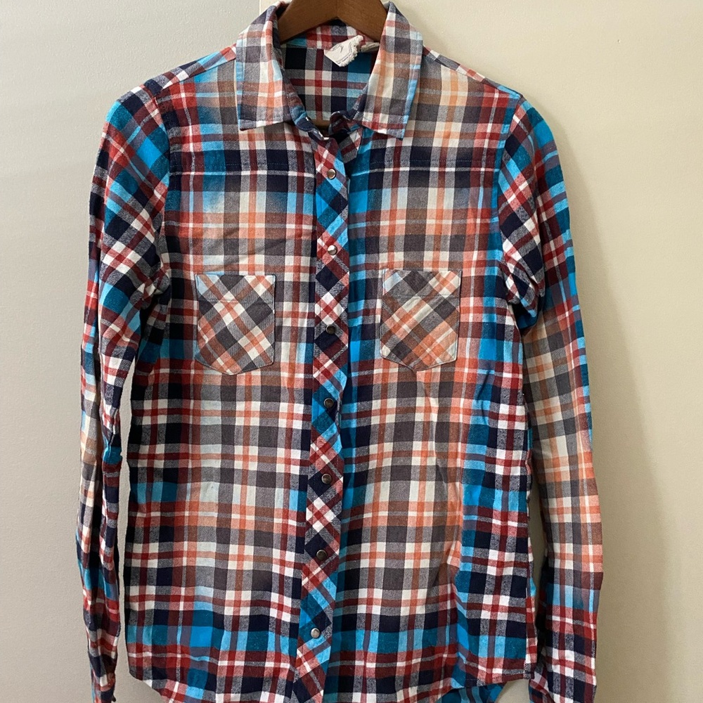 White Crow Multicolor Plaid Button-Down Shirt